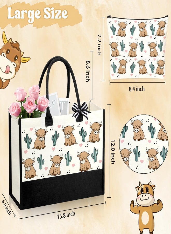SiplyHaven Highland Cow Gifts For Women Highland Cows Valentines Day Birthday Gifts Western Gift For Women - Image 5